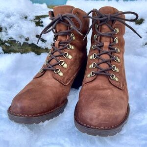 Waterproof Leather Lace Up Boot - Everyday Winter Wear